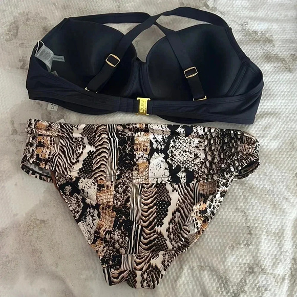 Bleu Rod Beattie Kore Underwire Molded Bikini Swim Top Size 40D and Bottom - Picture 10 of 12